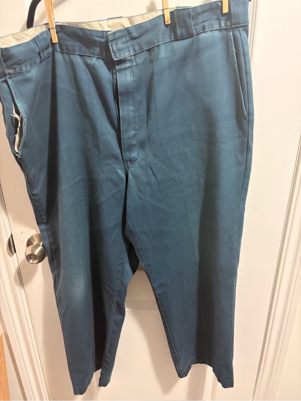 Dickies workwear Men's Faded Blue Pants - Classic Straight Fit